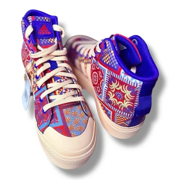 NWT Adidas Women's Bravada 2.0 Platform Shoes, Bliss Orange/Bold Blue Size 11 - Picture 5 of 8